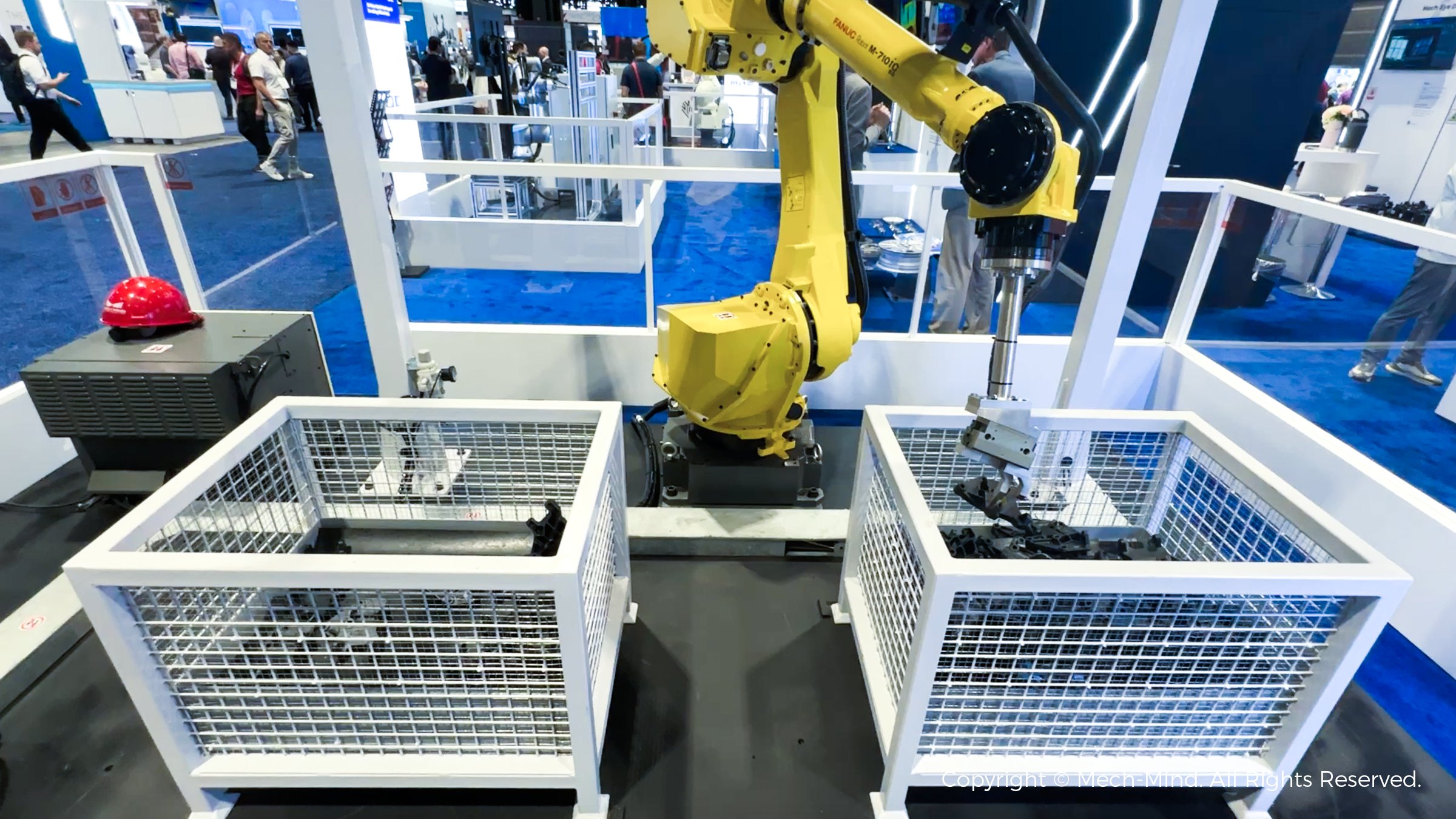 美國自動化盛會AUTOMATE 2024：梅卡曼德作為參展規模最大的中國企業，先進AI+3D技術獲廣泛關注