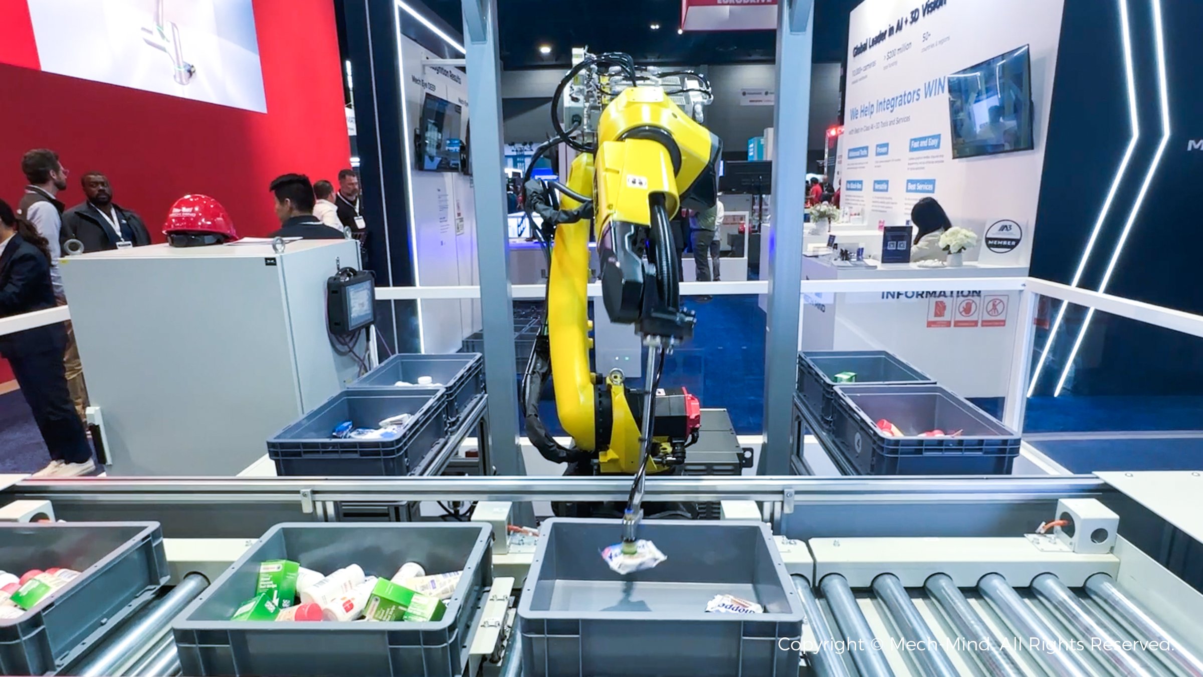 美國自動化盛會AUTOMATE 2024：梅卡曼德作為參展規模最大的中國企業，先進AI+3D技術獲廣泛關注
