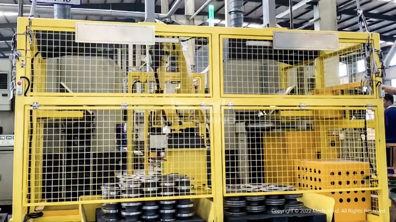 視覺引導剎車盤上料 | 某大型汽配廠