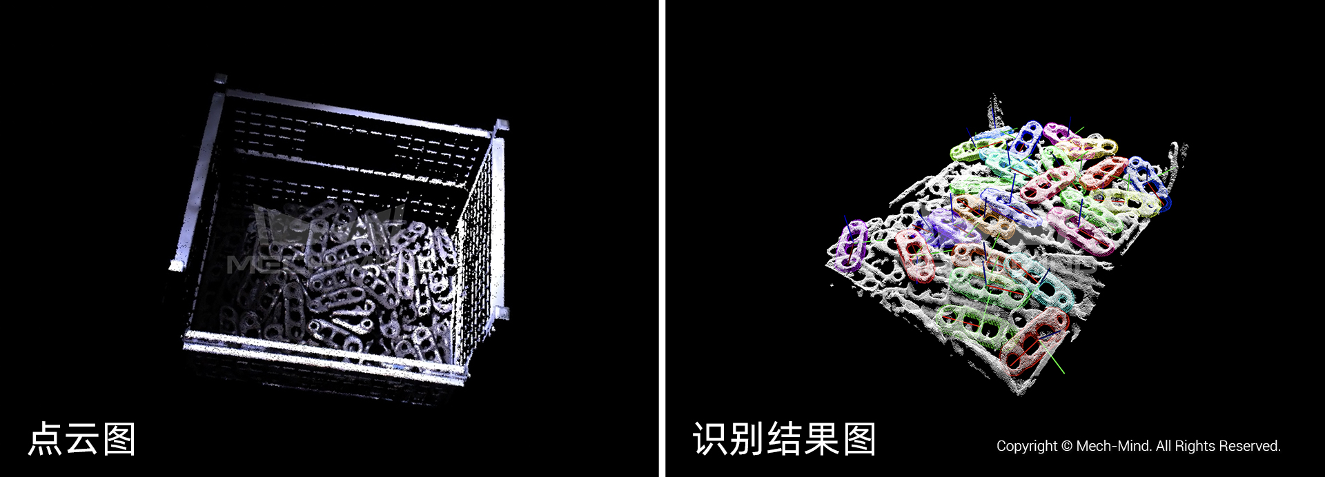 梅卡曼德AI+3D工程機械上下料解決方案——高質量成像、快速新增品規、深框穩定識別抓取