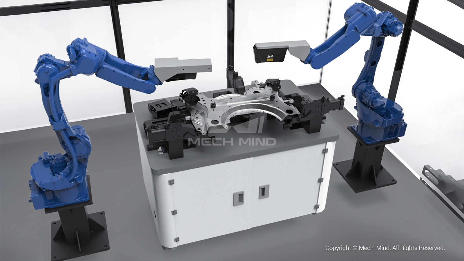遠/中/近距離Mech-Eye工業級3D相機，滿足汽車行業生產精度、視野、抗環境光多維需求